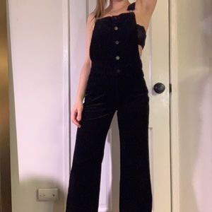Black Corduroy overalls
